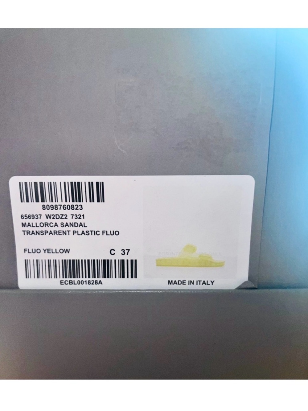 Mallorca Sandal - Transparent Fluo Yellow